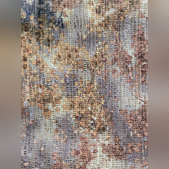 Enzo Angiolini Sequin Metallic Tote Bag Textured Gold Bronze Silver Pattern - Picture 5 of 13